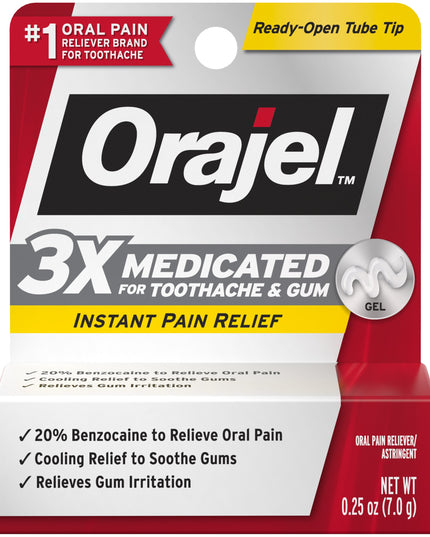 orajel, orajel 3x medicated, toothache gel, gum pain relief, oral pain reliever, benzocaine 20 percent, tooth pain relief, gum irritation relief, oral care, dental care, cooling oral gel, mouth pain relief, oral health, ораджел, ораджел 3х, гель от зубной боли, боль в зубе, боль в деснах, бензокаин 20 процентов, обезболивание полости рта, уход за зубами, стоматологический гель, здоровье полости рта, средство от зубной боли, orajel, gel para dolor dental, alivio del dolor de muelas, alivio del dolor de encía