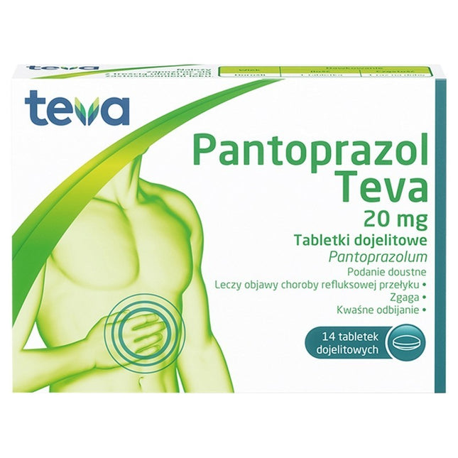 Pantoprazol Teva® 20 mg – 14 Tablets