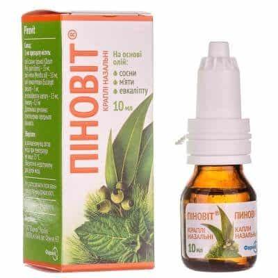 Gotas nasales Pinovit, 10 ml