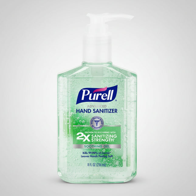 Purell Advanced Hand Sanitizer Soothing Gel with Aloe – 8 fl oz (236 mL)
