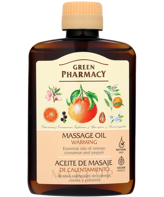 GREEN PHARMACY MASSAGE OIL WARMING 200ML