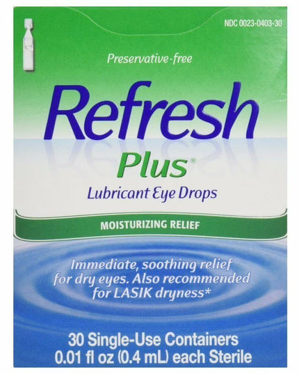 refresh plus, refresh plus eye drops, lubricant eye drops, artificial tears, preservative free eye drops, dry eye relief, carboxymethylcellulose sodium 0.5%, eye lubricant, single use eye drops, sensitive eyes, burning eyes relief, irritated eyes relief, eye moisture, artificial tear solution, refresh lubricant drops, eye care, рефреш плюс, искусственные слезы, глазные капли, сухость глаз, увлажняющие капли для глаз, раздражение глаз, жжение глаз, смазка для глаз, уход за глазами, preservative free, refresh