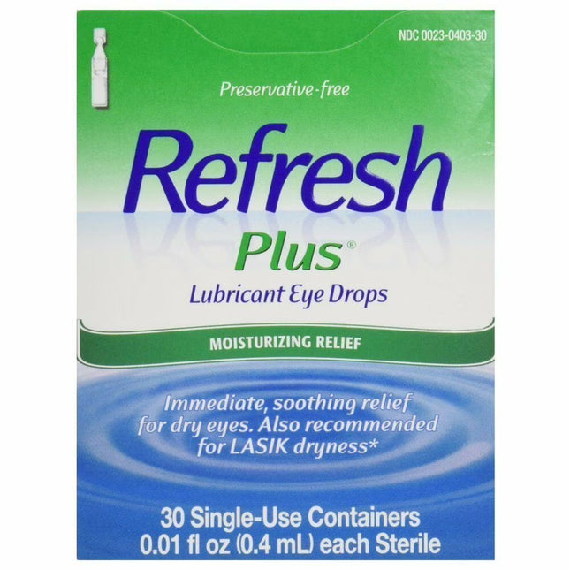 refresh plus, refresh plus eye drops, lubricant eye drops, artificial tears, preservative free eye drops, dry eye relief, carboxymethylcellulose sodium 0.5%, eye lubricant, single use eye drops, sensitive eyes, burning eyes relief, irritated eyes relief, eye moisture, artificial tear solution, refresh lubricant drops, eye care, рефреш плюс, искусственные слезы, глазные капли, сухость глаз, увлажняющие капли для глаз, раздражение глаз, жжение глаз, смазка для глаз, уход за глазами, preservative free, refresh