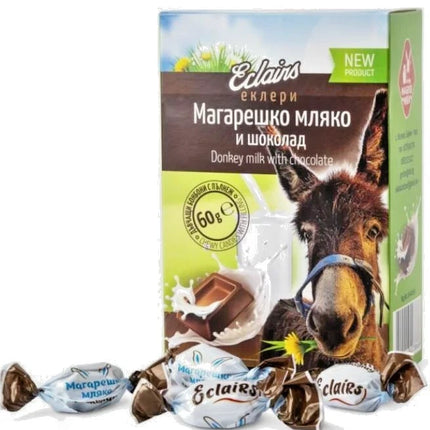 Organic Donkey Milk Chewing Candies Chocolate Flavour 60g