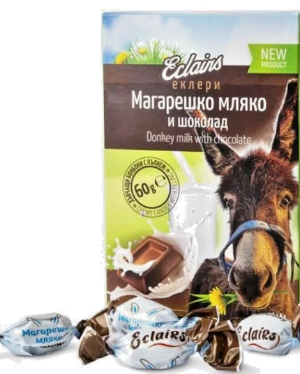 Organic Donkey Milk Chewing Candies Chocolate Flavour 60g