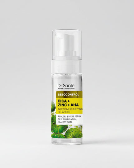 sebocontrol, sebocontrol cleanser, intensive purifying cleanser, cica cleanser, zinc pca cleanser, aha cleanser, facial cleansing gel, acne cleanser, oily skin cleanser, combination skin cleanser, pore cleanser, blackhead cleanser, oil control cleanser, daily face wash, skincare, sebocontrol, очищающий гель, гель для умывания, жирная кожа, проблемная кожа, cica, zinc pca, aha кислоты, очищение пор, контроль себума, уход за лицом, limpiador facial, gel limpiador, cica, zinc pca, aha, piel grasa, piel con acn
