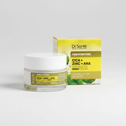 sebocontrol, sebocontrol night cream, cica night cream, zinc pca cream, aha night cream, oily skin moisturizer, acne prone skin cream, balancing night cream, centella asiatica cream, glycolic acid cream, lactic acid moisturizer, pore minimizing cream, oil control moisturizer, overnight face cream, skincare, sebocontrol, крем для жирной кожи, ночной крем, центелла азиатская, zinc pca, aha кислоты, уход за проблемной кожей, ночной уход, crema nocturna, cica, zinc pca, aha, crema para piel grasa, piel con acné