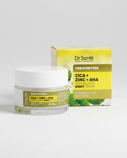 sebocontrol, sebocontrol night cream, cica night cream, zinc pca cream, aha night cream, oily skin moisturizer, acne prone skin cream, balancing night cream, centella asiatica cream, glycolic acid cream, lactic acid moisturizer, pore minimizing cream, oil control moisturizer, overnight face cream, skincare, sebocontrol, крем для жирной кожи, ночной крем, центелла азиатская, zinc pca, aha кислоты, уход за проблемной кожей, ночной уход, crema nocturna, cica, zinc pca, aha, crema para piel grasa, piel con acné