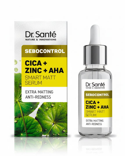 sebocontrol serum, smart matt serum, cica serum, zinc pca serum, aha serum, mattifying serum, pore minimizing serum, oily skin serum, acne prone skin serum, centella asiatica serum, glycolic acid serum, lactic acid serum, oil control serum, facial serum, skincare, sebocontrol, матирующая сыворотка, сыворотка для жирной кожи, cica, zinc pca, aha кислоты, уход за проблемной кожей, сужение пор, контроль себума, sérum matificante, sérum cica, zinc pca, aha, sérum para piel grasa, piel con acné, control de grasa