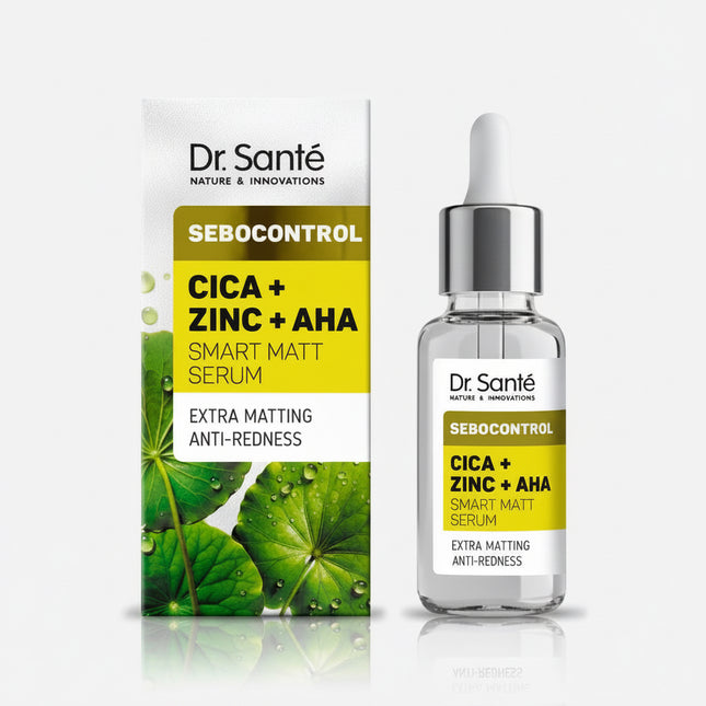 sebocontrol serum, smart matt serum, cica serum, zinc pca serum, aha serum, mattifying serum, pore minimizing serum, oily skin serum, acne prone skin serum, centella asiatica serum, glycolic acid serum, lactic acid serum, oil control serum, facial serum, skincare, sebocontrol, матирующая сыворотка, сыворотка для жирной кожи, cica, zinc pca, aha кислоты, уход за проблемной кожей, сужение пор, контроль себума, sérum matificante, sérum cica, zinc pca, aha, sérum para piel grasa, piel con acné, control de grasa