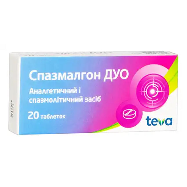 Pastillas de Spazmalgon (Спазмалгон)