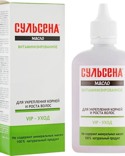Sulcena hair care product packaging with bottle and box on a white background