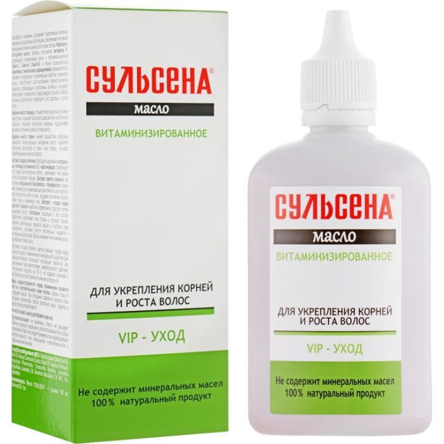 Sulcena hair care product packaging with bottle and box on a white background