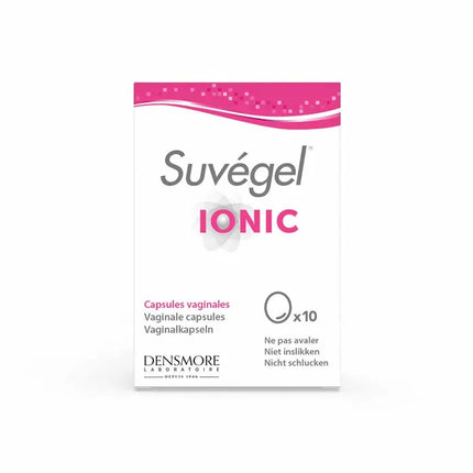 Suvégel Ionic packaging on a white background