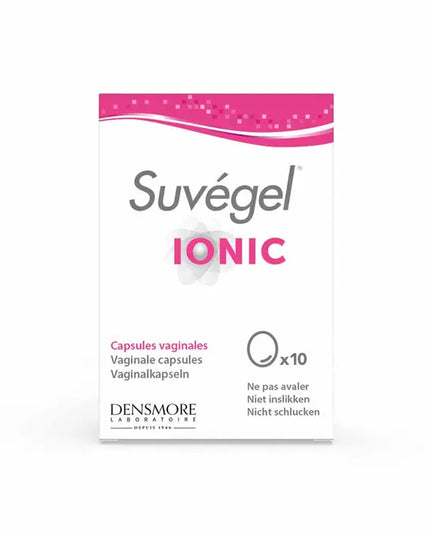 Suvégel Ionic packaging on a white background