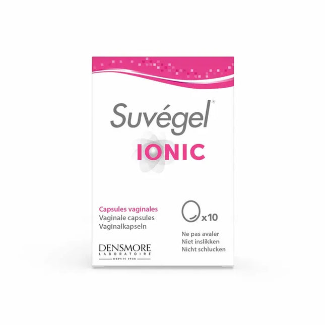 Suvégel Ionic packaging on a white background