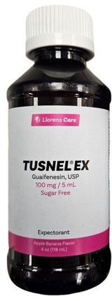 tusnel ex, tusnel ex syrup, guaifenesin, expectorant, chest congestion relief, mucus relief, productive cough, sugar free cough syrup, apple banana flavor, cold and cough relief, respiratory health, llorens care, туснел экс, сироп от кашля, гуайфенезин, отхаркивающее средство, заложенность в груди, мокрота, продуктивный кашель, сироп без сахара, яблочно банановый вкус, простуда и кашель, здоровье дыхательных путей, tusnel ex, jarabe expectorante, guaifenesina, expectorante, alivio de la congestión del pecho