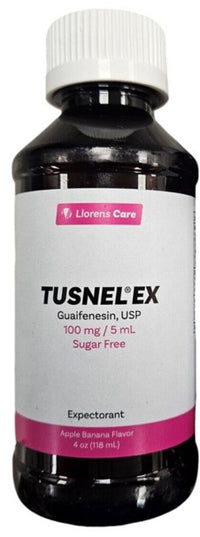 tusnel ex, tusnel ex syrup, guaifenesin, expectorant, chest congestion relief, mucus relief, productive cough, sugar free cough syrup, apple banana flavor, cold and cough relief, respiratory health, llorens care, туснел экс, сироп от кашля, гуайфенезин, отхаркивающее средство, заложенность в груди, мокрота, продуктивный кашель, сироп без сахара, яблочно банановый вкус, простуда и кашель, здоровье дыхательных путей, tusnel ex, jarabe expectorante, guaifenesina, expectorante, alivio de la congestión del pecho