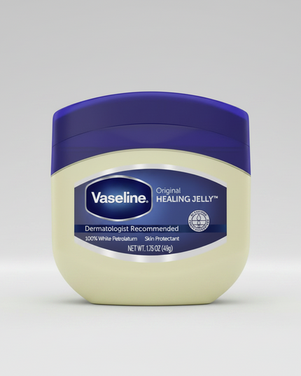 Vaseline Original Petroleum Jelly is a classic unscented skin protectant formulated with 100% pure petroleum jelly to help lock in moisture and protect dry, cracked, or irritated skin. The travel-size container is convenient for daily hydration and on-the-go skin care.