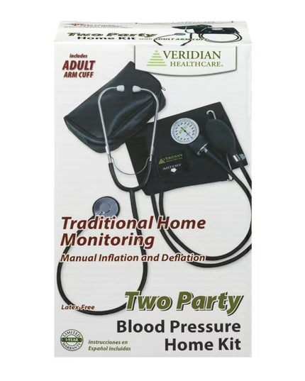 veridian blood pressure kit, veridian manual blood pressure monitor, manual blood pressure cuff, aneroid sphygmomanometer, blood pressure monitor, manual inflation blood pressure, manual deflation blood pressure, home blood pressure kit, blood pressure cuff with stethoscope, adult blood pressure cuff, analog blood pressure monitor, hypertension monitor, cardiovascular monitoring, medical device, home health, veridian healthcare, тонометр veridian, механический тонометр, манжета для измерения давления, анеро