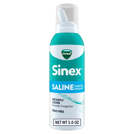 Vicks Sinex Saline Nasal Spray Ultra Fine Mist, 5 oz
