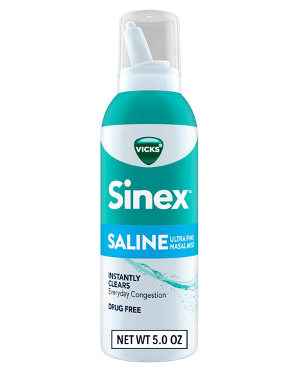 Vicks Sinex Saline Nasal Spray Ultra Fine Mist, 5 oz