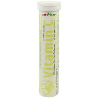 AmisVital Vitamin C supplement tube on a white background