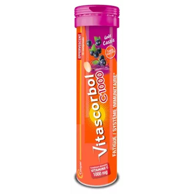 Vitascorbol 15 Effervescent Tablets Blackcurrant Flavor #15