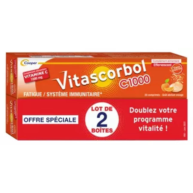Vitascorbol C1000 Effervescent Tablets #20X2