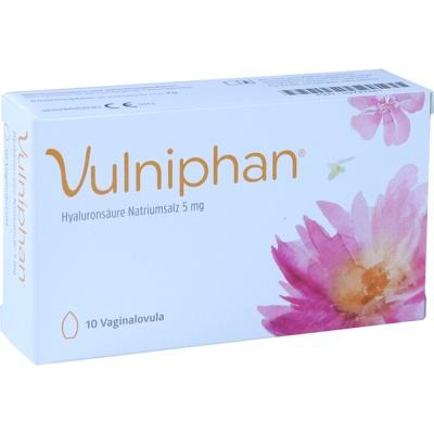 Vulniphan packaging with a pink flower design on a white background