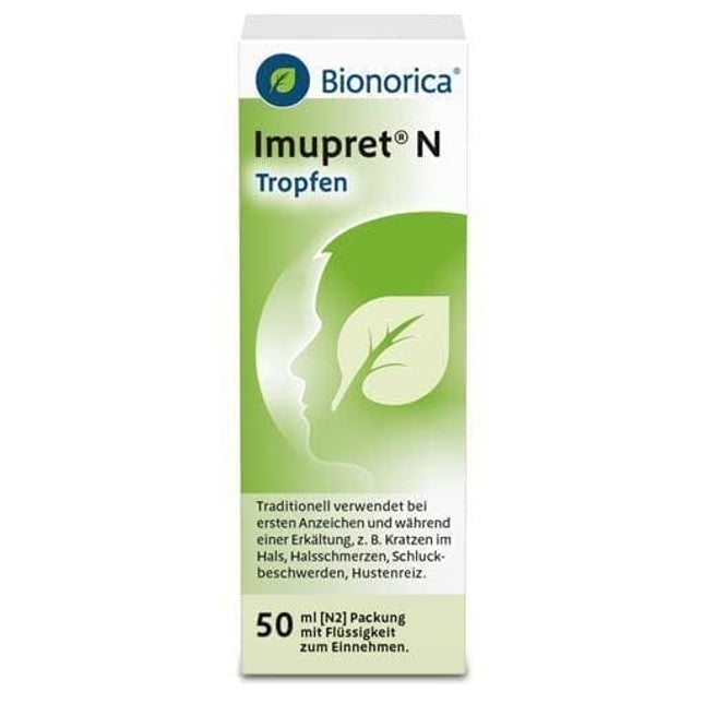 Bionorica Imupret N Tropfen packaging on a white background