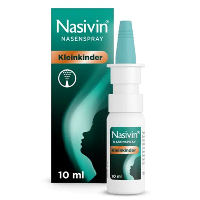Nasivin nasal spray bottle and packaging on a white background