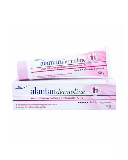 Two tubes of Alantanderoline cream on a white background