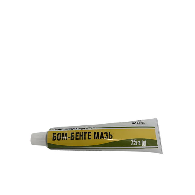 Tube of BOM-BENGE MASH on a white background