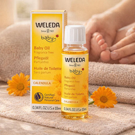 Weleda Calendula Fragrance-Free Baby Oil, 10 ml