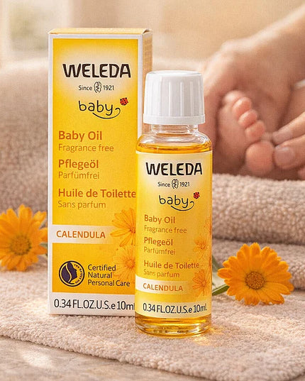 Weleda Calendula Fragrance-Free Baby Oil, 10 ml