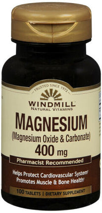 windmill magnesium, magnesium 400 mg, magnesium oxide, magnesium carbonate, magnesium supplement, mineral supplement, muscle support, nerve support, bone health, heart health, energy metabolism, electrolyte balance, daily magnesium, magnesium tablets, vitamins and supplements, windmill vitamins, магний 400 мг, магний оксид, магний карбонат, добавка магния, здоровье костей, мышцы, нервная система, здоровье сердца, suplemento de magnesio, magnesio 400 mg, óxido de magnesio, carbonato de magnesio, salud muscul