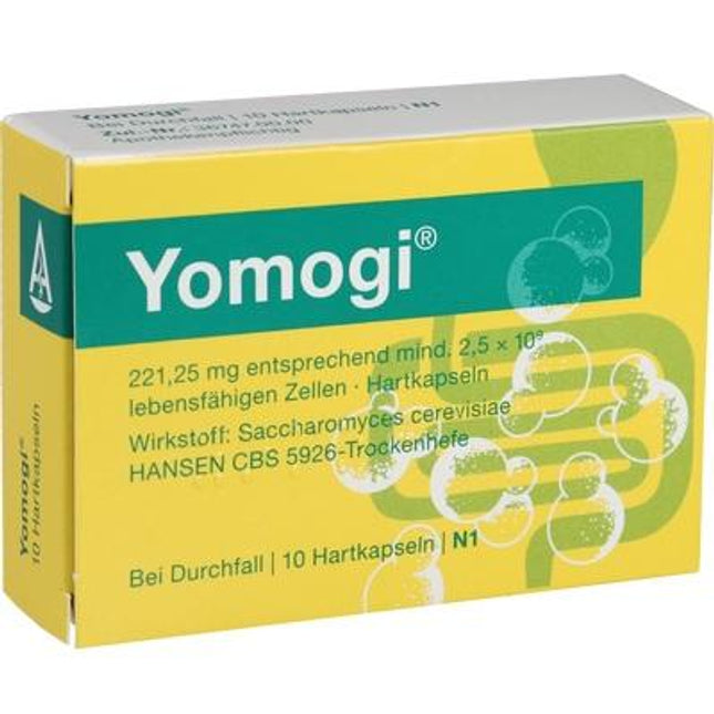 Yomogi supplement packaging with yellow and green design
