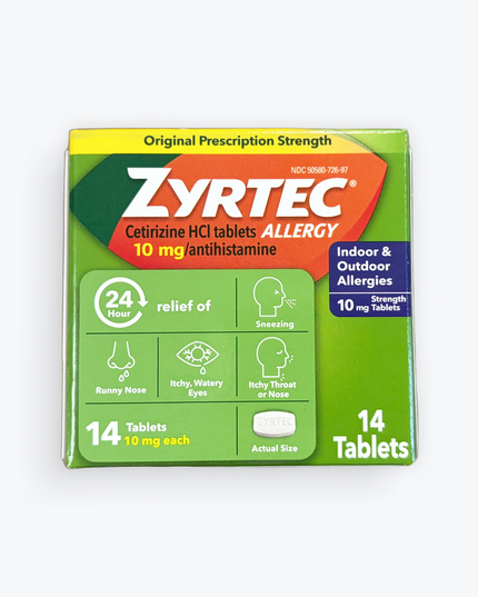 zyrtec, zyrtec allergy relief, cetirizine hcl 10 mg, cetirizine tablets, allergy medicine, antihistamine, hay fever relief, seasonal allergy relief, indoor allergy relief, outdoor allergy relief, runny nose relief, sneezing relief, itchy eyes relief, 24 hour allergy relief, allergy tablets, zyrtec 14 tablets, зиртек, цетиризин 10 мг, антигистаминное средство, таблетки от аллергии, сезонная аллергия, насморк, чихание, зуд глаз, сенная лихорадка, аллергия, средство от аллергии, zyrtec alergia, cetirizina 10 m